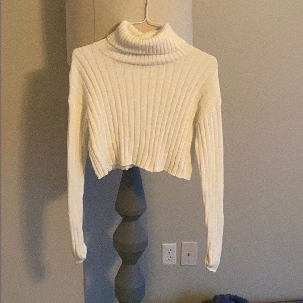 FOREVER 21 CROPPED TURTLENECK